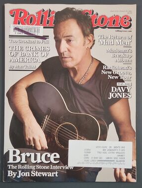 Rolling Stone Issue 1153, Mar 29, 2012, BRUCE SPRINGSTEEN,Davy Jones, Radiohead
